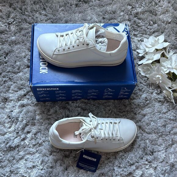 Birkenstock Bend Low White Leather Shoe Size EU 39 Narrow Fit - Picture 2 of 11